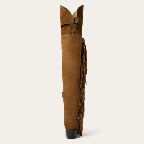Stetson Glam Over-The-Knee Fringe Boot