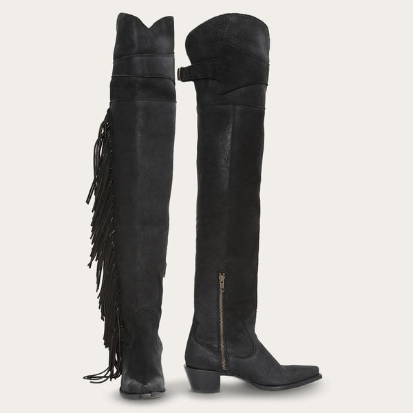 stetson Glam Over-The-Knee Fringe Boot