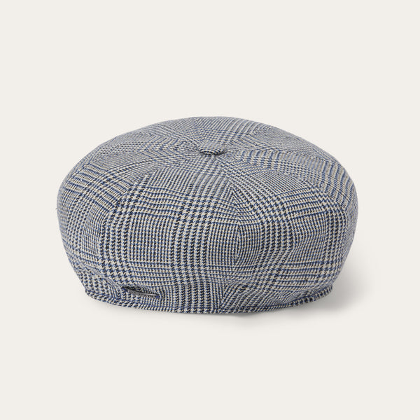 Stetson Glen Check Silk/Cotton 8-Panel Cap