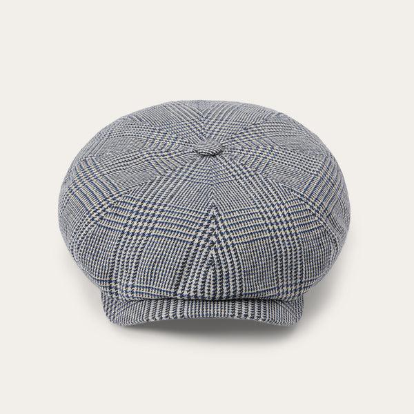 stetson Glen Check Silk/Cotton 8-Panel Cap