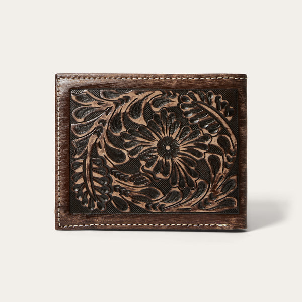 Stetson Hair-On-Hide Concho Bi-Fold Wallet