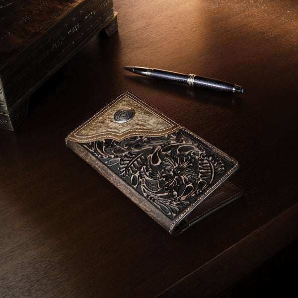 Stetson Hair-On-Hide Concho Checkbook