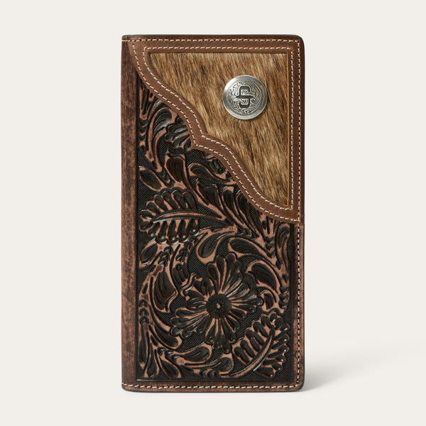 stetson Hair-On-Hide Concho Checkbook