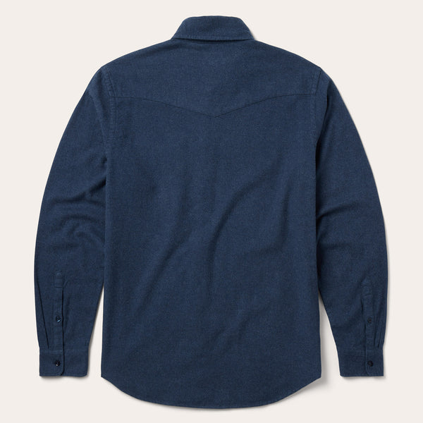 Stetson Heathered Flannel Button-Down Shirt