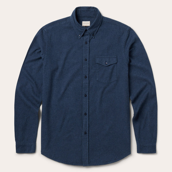 stetson Heathered Flannel Button-Down Shirt