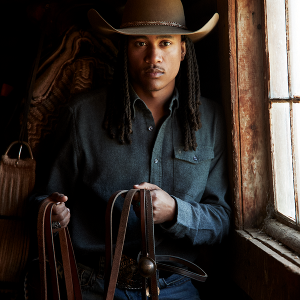 Stetson Heathered Flannel Button-Down Shirt