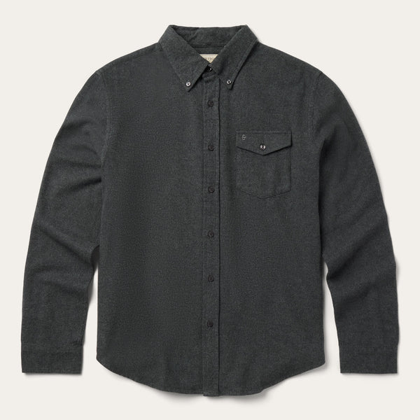 stetson Heathered Flannel Button-Down Shirt