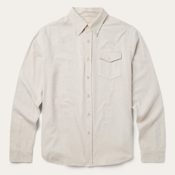 stetson Heathered Flannel Button-Down Shirt