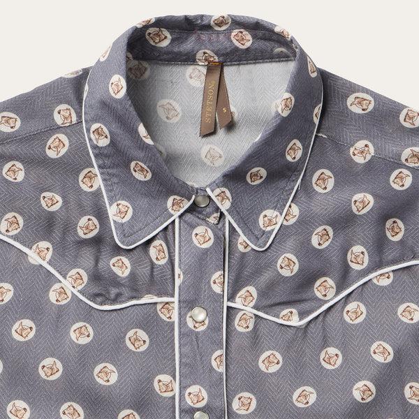 Stetson Horse Pennies Print Western Shirt