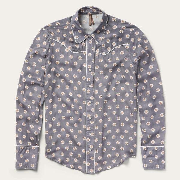 stetson Horse Pennies Print Western Shirt