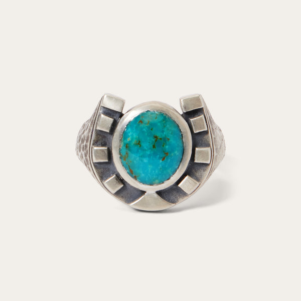 stetson Horseshoe Ring with Turquoise