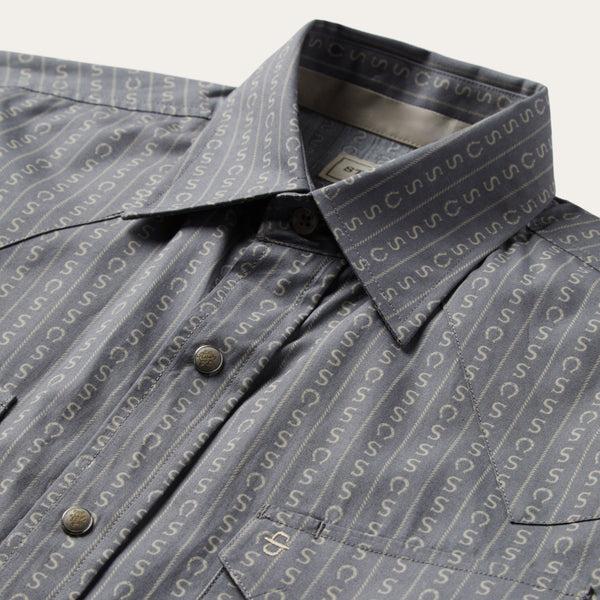 Stetson Horseshoe Stripe Print Shirt
