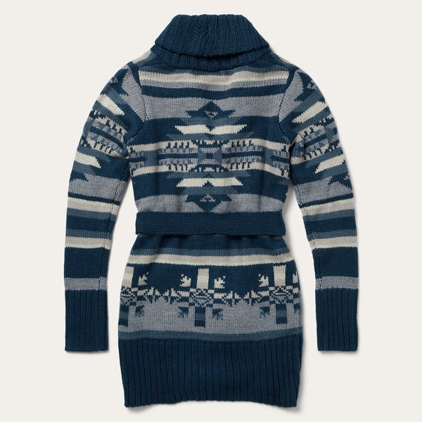Stetson Indigo Aztec Belted Cardigan