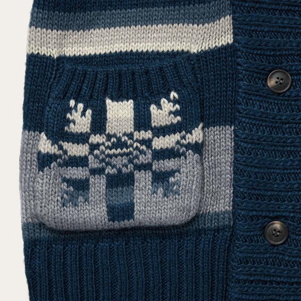 Stetson Indigo Aztec Belted Cardigan