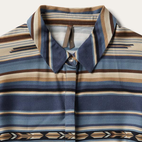 Stetson Indigo Serape Print Dress