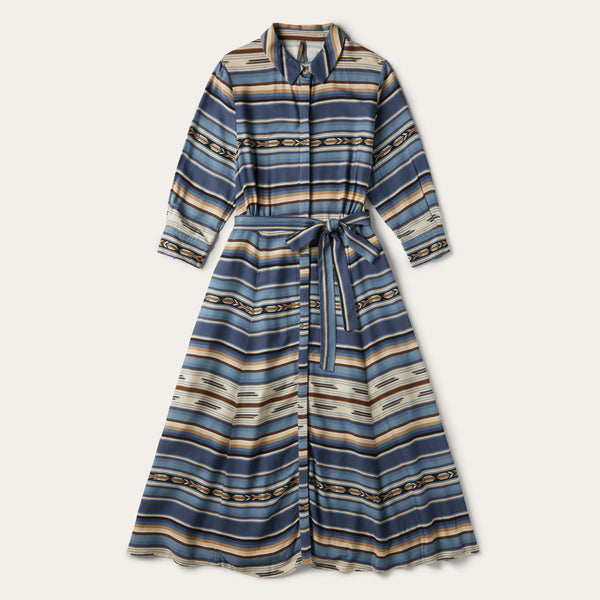 stetson Indigo Serape Print Dress