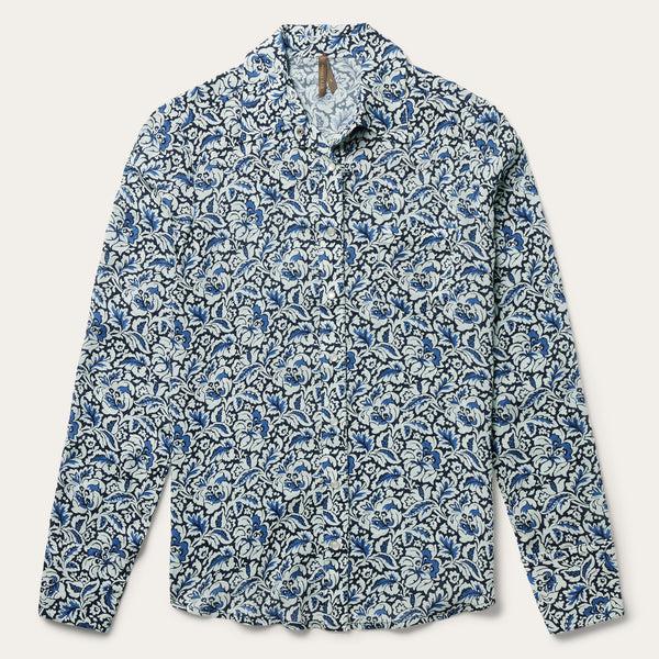 stetson Indigo Tapestry Print Shirt