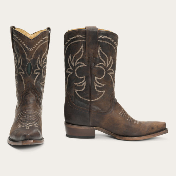 stetson Iris Mid-Calf Embroidered Boot