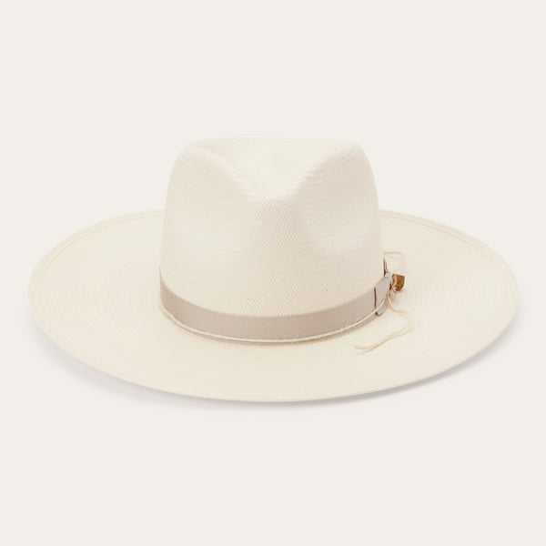 stetson JW Marshall Straw Flat Brim Hat