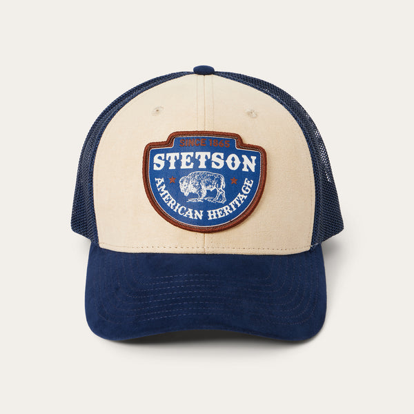 stetson Khaki Arrowhead Patch Trucker Cap