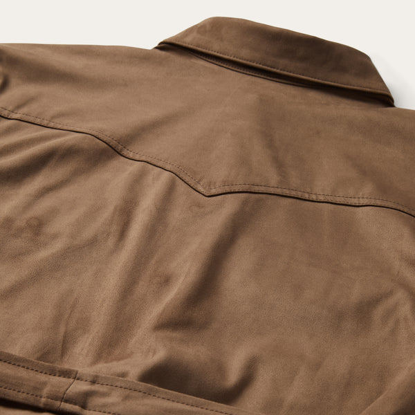 Stetson Khaki Suede Western Shirt