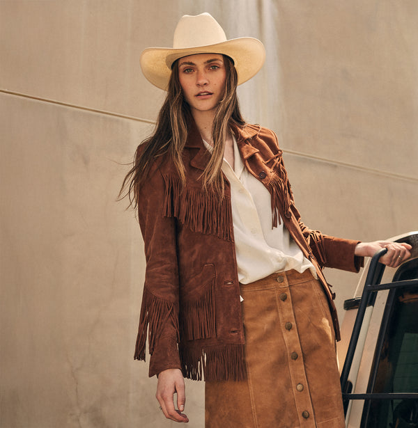 Stetson Lamb Suede Fringed Jacket