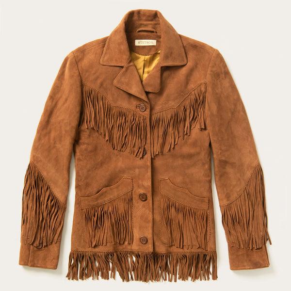 stetson Lamb Suede Fringed Jacket