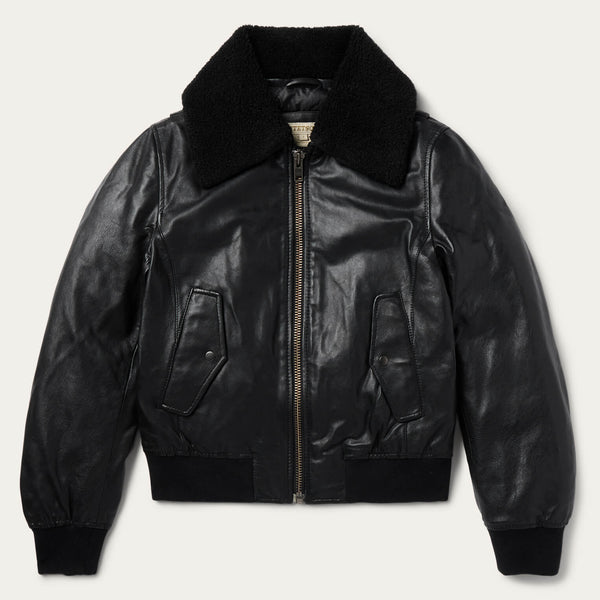 stetson Leather Bomber Jacket