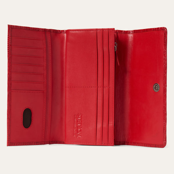 Stetson Lizard Embossed Front Flap Wallet