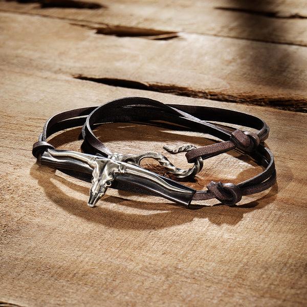 Stetson Longhorn Wrap Bracelet