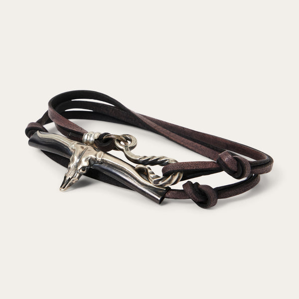 Stetson Longhorn Wrap Bracelet