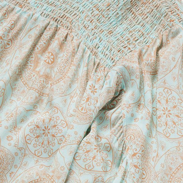 Stetson Mandala Print Peasant Blouse