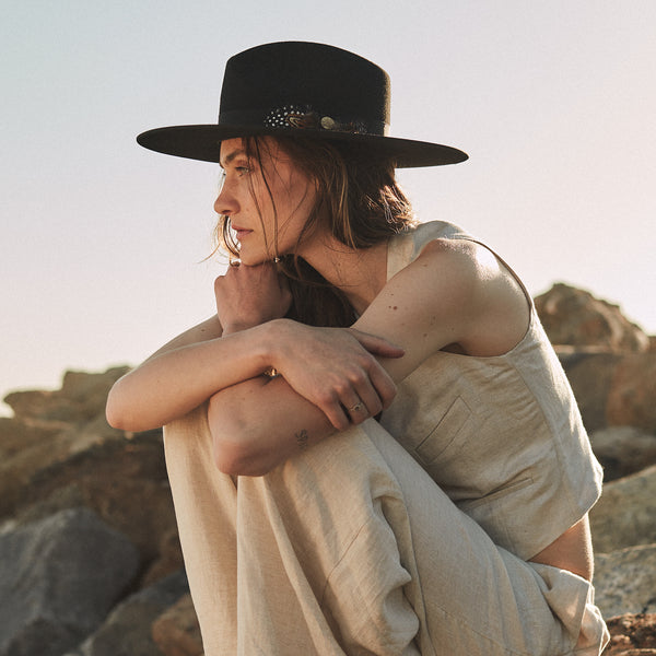 Stetson Midtown Wide Flat Brim Hat