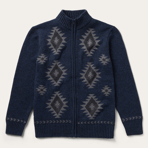 stetson Navy Aztec Cardigan