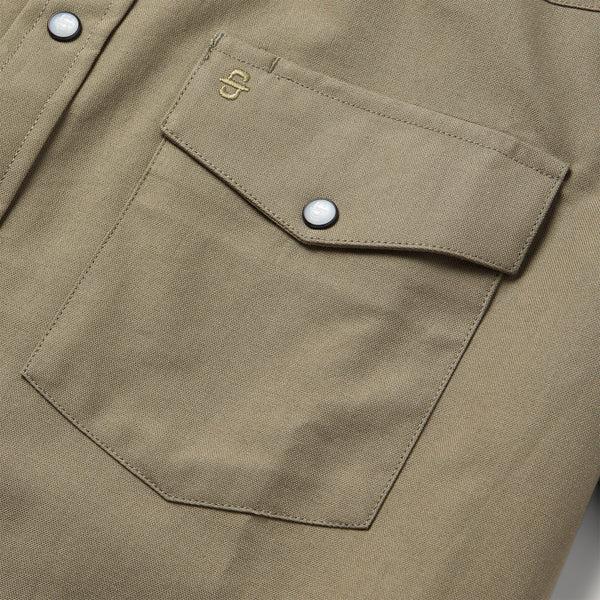 Stetson Olive Oxford Short Sleeve Western Shirt