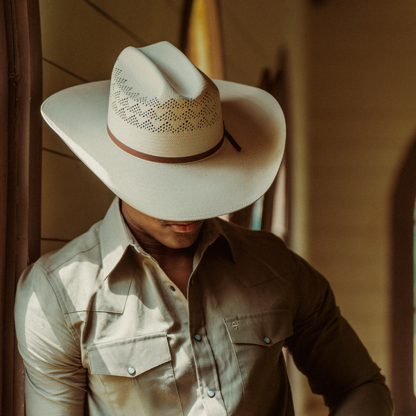 Stetson Olive Oxford Western Shirt