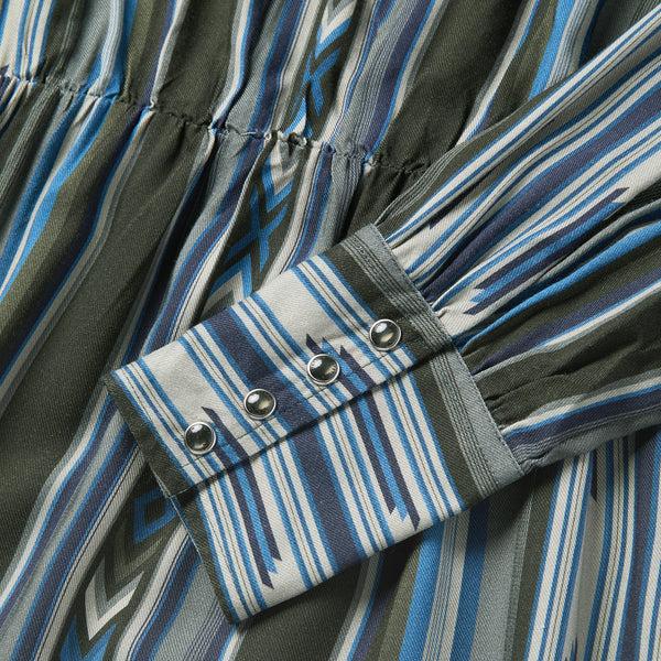 Stetson Olive Serape Print Western Dress