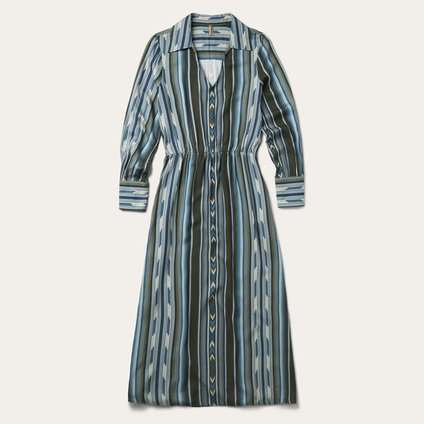 stetson Olive Serape Print Western Dress