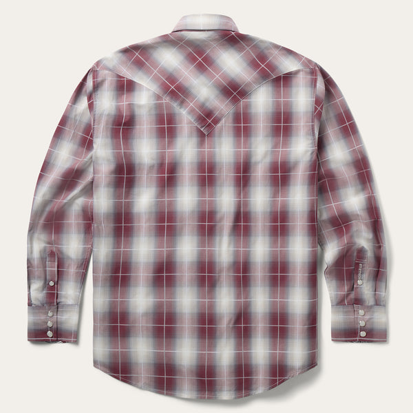 Stetson Ombre Plaid Western Shirt
