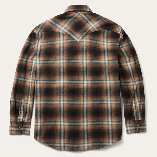 Stetson Ombre Plaid Western Shirt