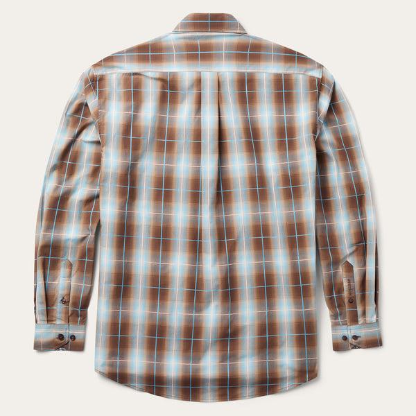 Stetson Ombre Plaid Western Shirt
