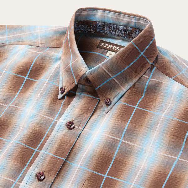 Stetson Ombre Plaid Western Shirt
