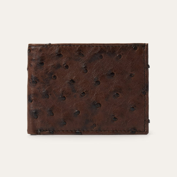 stetson Ostrich Bi-Fold Wallet