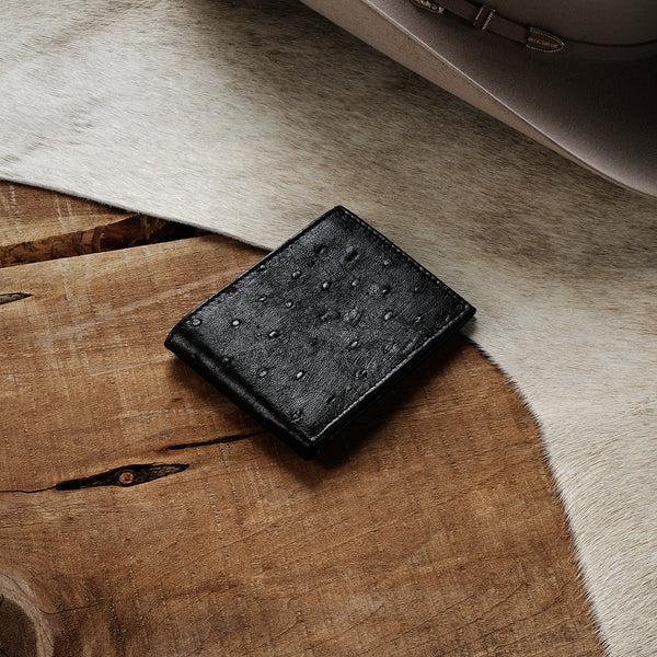 Stetson Ostrich Bi-Fold Wallet