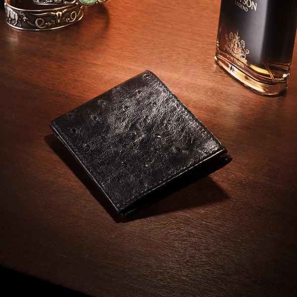 Stetson Ostrich Bi-Fold Wallet