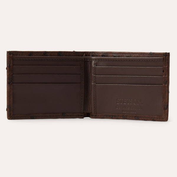 Stetson Ostrich Bi-Fold Wallet