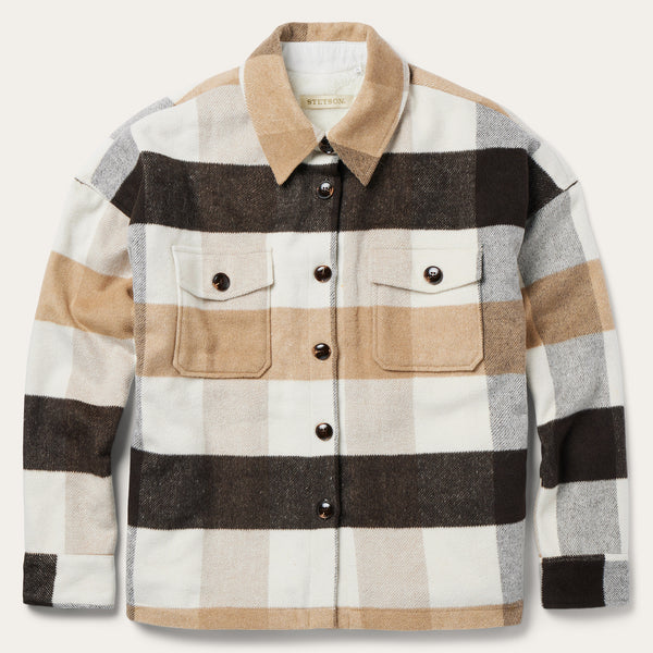 stetson Oversize Plaid Shirt Jacket