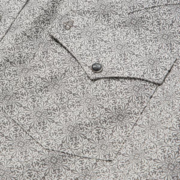 Stetson Pewter Filigree Short-Sleeve Western Shirt