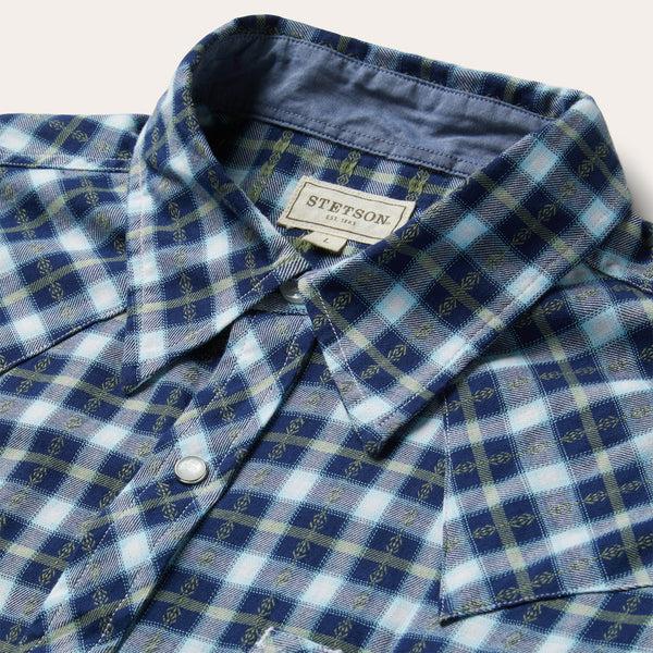 Stetson Plaid Twill Dobby Western Shirt