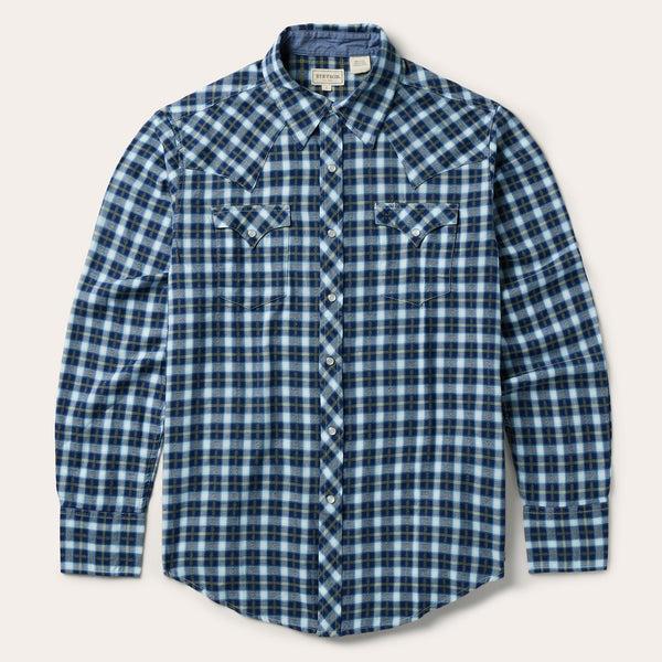 stetson Plaid Twill Dobby Western Shirt